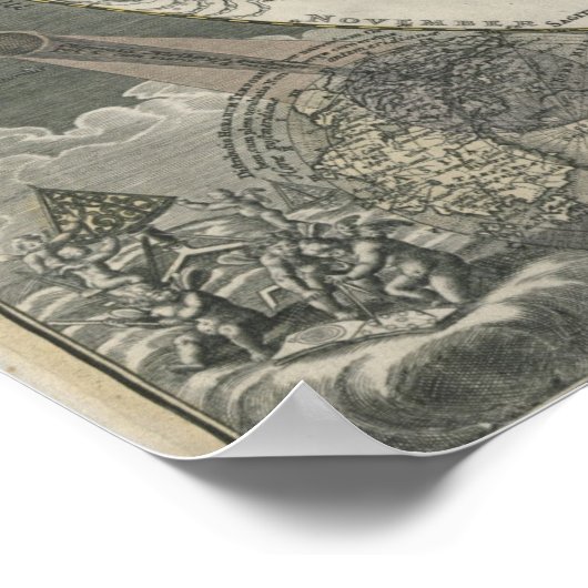 Latin Solar System Map King George Poster (Ecke)