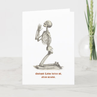 Latin Truth Grußkarte Karte