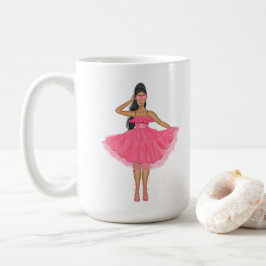 Latina Babe Pink Custom Name  Kaffeetasse