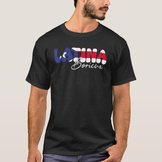 Latina Boricua AF Puerto Rico Latina Feminist T-Shirt (Vorderseite)