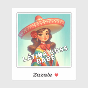 Latina Boss Babe Latinx gehört kleinen Unternehmen Aufkleber