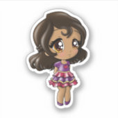 Latina Girl Aufkleber (Vorderseite)