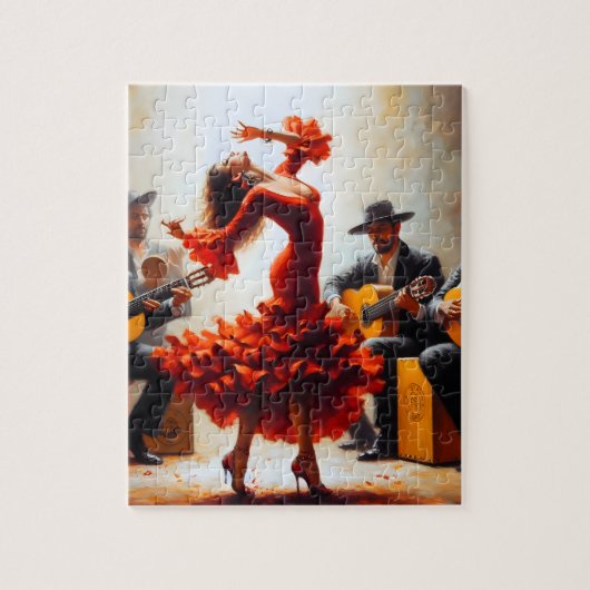 Latina Latin Flamenco Spanisch Mexikanisch Puzzle (Vertikal)