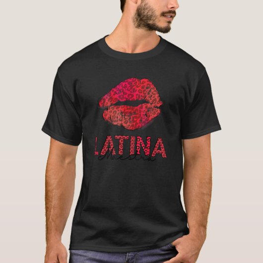 Latina Maestra leopard Latina Teacher Hispanic tea T-Shirt (Vorderseite)