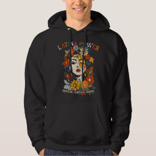 Latina Power Blume Hispanic Heritage Frauen Hoodie