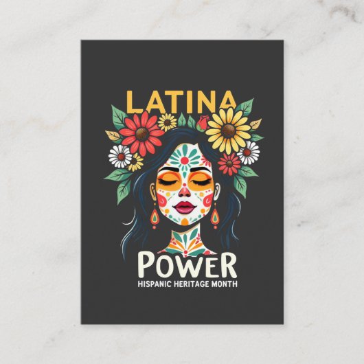 Latina Power Hispanic Heritage Monat Begleitkarte (Vorderseite)
