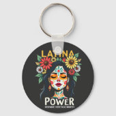 Latina Power Hispanic Heritage Monat Schlüsselanhänger (Vorderseite)
