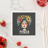 Latina Power Hispanic Heritage Monat Serviette (Beispiel)