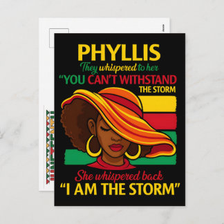 Latina Power Woman Flowers Hispanic Pride I Am Sto Feiertagspostkarte