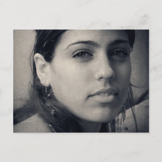 Latina Schönheit Postkarte (Vorderseite)