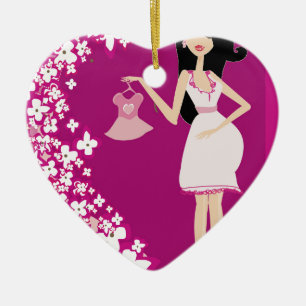 Latina schwanger keramik ornament