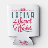 Latina Social Worker LCSW Latinx Hispanic Dosenkühler (Rückseite)