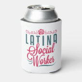 Latina Social Worker LCSW Latinx Hispanic Dosenkühler (Kanne Rückseite)