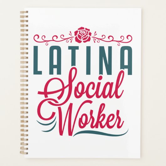 Latina Social Worker LCSW Latinx Hispanic Planer (Vorderseite)