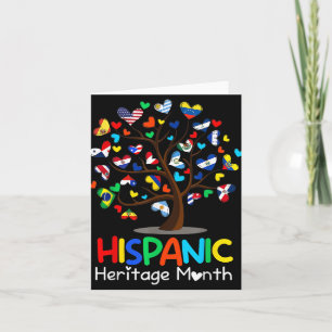 Latina Tree Latina Nationales hispanisches Erbe Karte