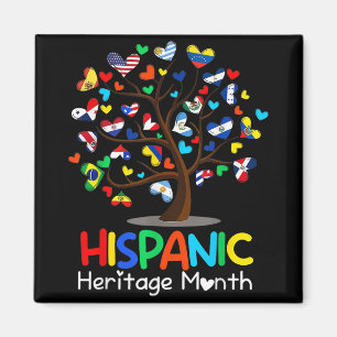 Latina Tree Latina Nationales hispanisches Erbe Magnet