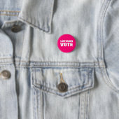 Latinas Wählen Sie heißen rosa weißen Voto Latino  Button (Beispiel)