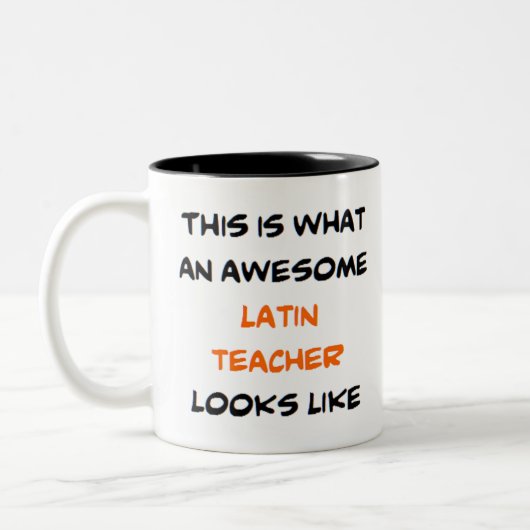Latinelehrer, phantastisch zweifarbige tasse (Links)