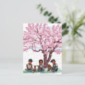 Latino Boys mit Chihuahuas Postkarte (Stehend Vorderseite)