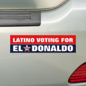 Latino, der für Donald Trump wählt Autoaufkleber (Auf Auto)