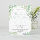 Latino Dreijährige Präsentationsmesse für Junge Einladung (Stehend Vorderseite)