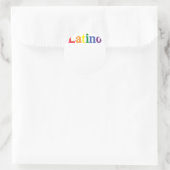 Latino Gay LGBT störte Regenbogendesign Runder Aufkleber (Tasche)