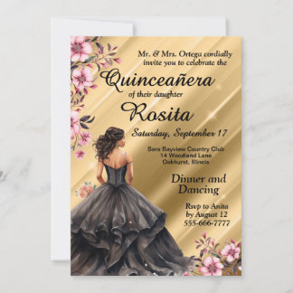 Latino Girls 15. Geburtstag Quinceanera Einladung