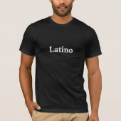 Latino Hispanic Spanisch Español Schwarz-weiße Män T-Shirt (Vorderseite)