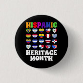 Latino-Länder: Herzenslust, glückliche Feier Button (Vorderseite)