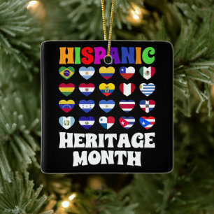 Latino-Länder: Herzenslust, glückliche Feier Keramikornament