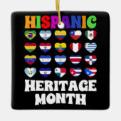 Latino-Länder: Herzenslust, glückliche Feier Keramikornament (Vorderseite)