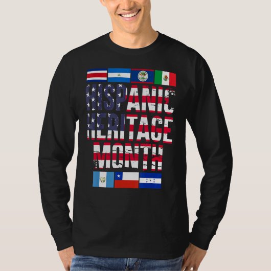 Latino Pride Latin American Culture Hispanic Herit T-Shirt (Vorderseite)