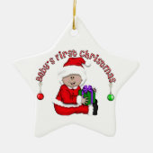 Latino Santa Baby 1. Weihnachtsdekoration Keramik Ornament (Vorne)