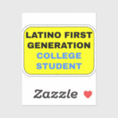 Latino Uni der ersten Generation Aufkleber (Blatt)