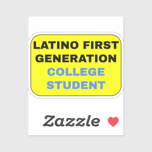 Latino Uni der ersten Generation Aufkleber (Blatt)