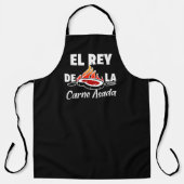 Latino Vater El Rey de la Carne Asada Schürze (Vorderseite)