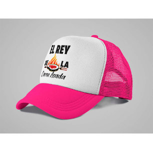 Latino Vater El Rey de la Carne Asada Truckerkappe