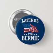 LATINOS FÜR BERNIE SANDERS BUTTON (Vorne & Hinten)