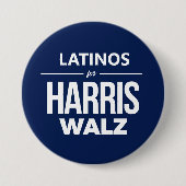 Latinos für Harris Walz Button (Vorderseite)