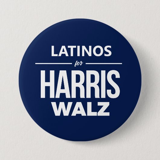 Latinos für Harris Walz Button (Vorderseite)
