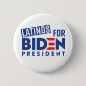 Latinos für Joe Biden Round Button (Vorderseite)