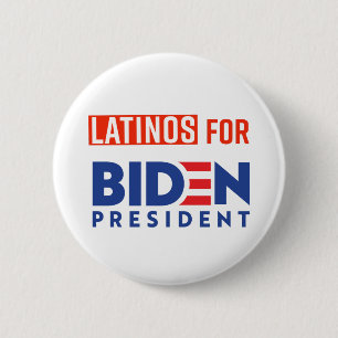 Latinos für Joe Biden Round Button