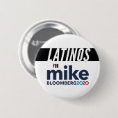 Latinos für Michael Bloomberg Round Button (Vorne & Hinten)
