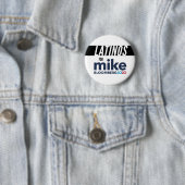 Latinos für Michael Bloomberg Round Button (Beispiel)