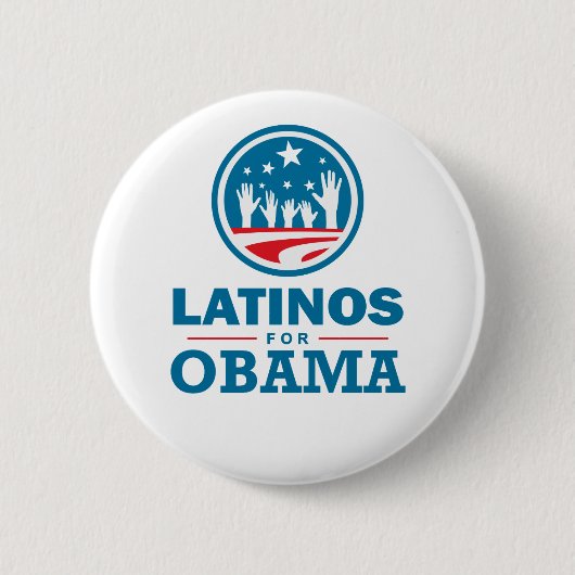 Latinos für Obama Button (Vorderseite)
