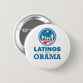 Latinos für Obama Button (Vorne & Hinten)
