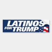 Latinos für Trump 2024 Autoaufkleber (Vorne)