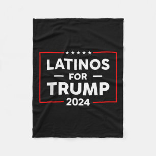 Latinos für Trump 2024 Fleecedecke