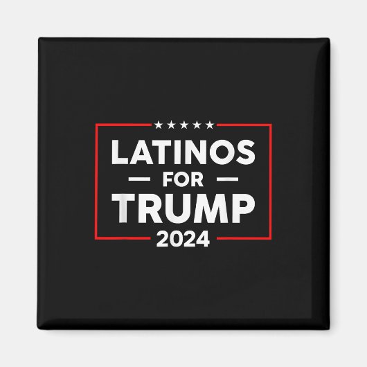 Latinos für Trump 2024 Magnet (Vorne)
