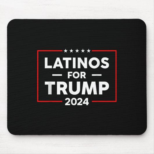 Latinos für Trump 2024 Mousepad (Vorne)